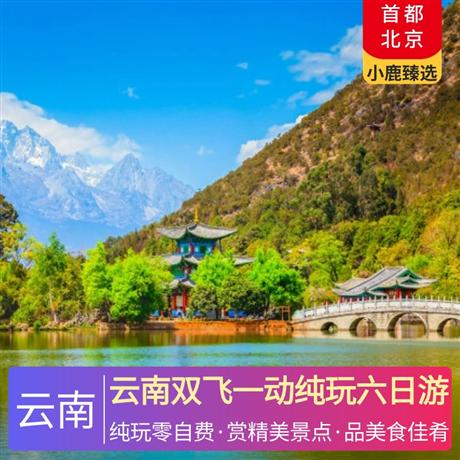 云南雙飛一動純玩六日游3晚當地準四標準+1晚大理網評四鉆+昆明一晚五星酒店雙標間