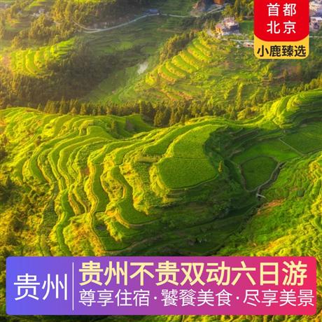 貴州不貴雙動六日游全程4晚當地準五超豪華酒店，特別安排西江景區內特色客棧