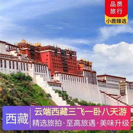 云端西藏三飛一臥八天游全程臻選優質品牌酒店，精心篩選四晚4鉆酒店，升級一晚魯朗小鎮